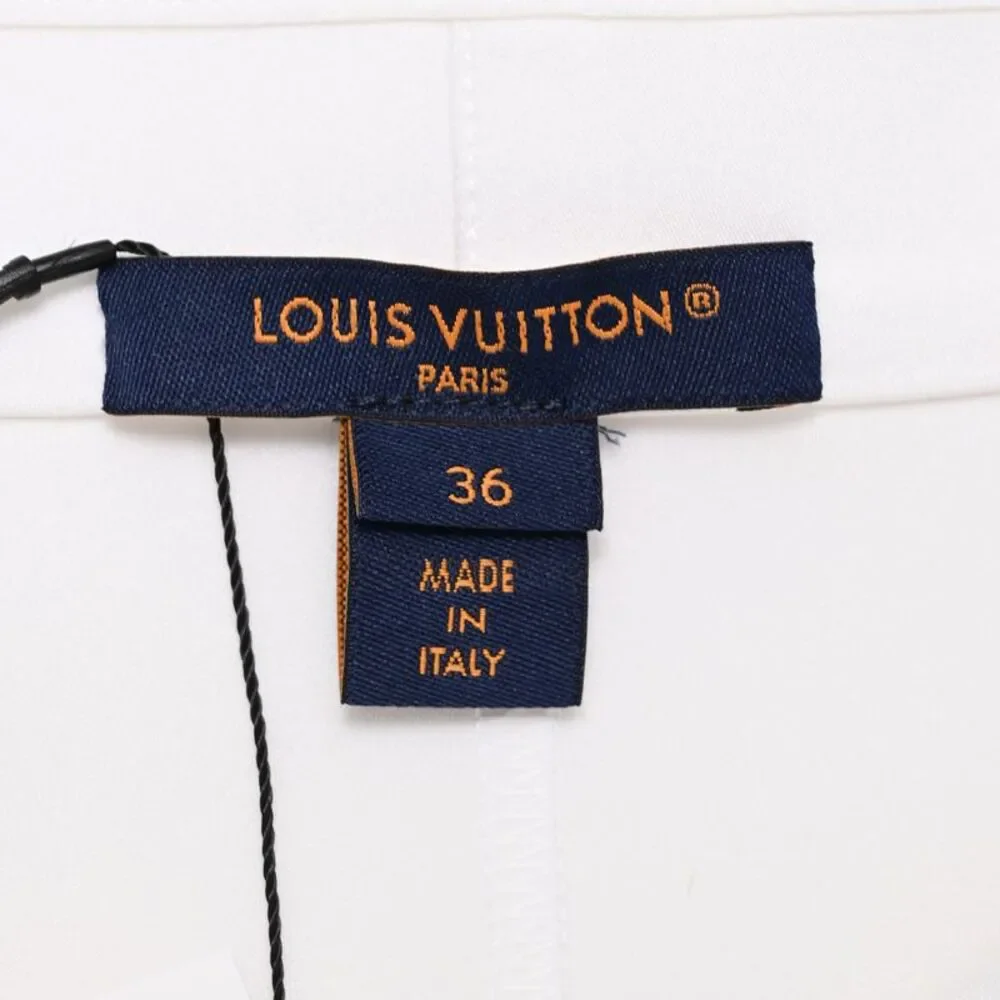 Louis Vuitton A-Line Mini Skirt in White Polyamide